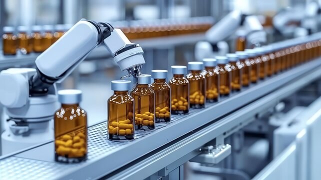 Material handling and storage at a pharmaceutical manufacturing facility