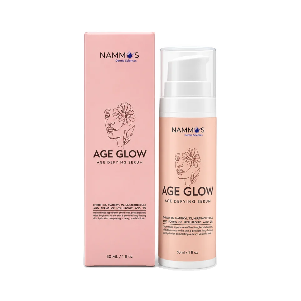 Age Glow Serum product and packaging